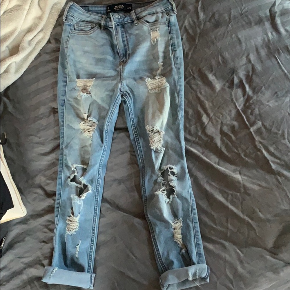 Hollister super skinny high waisted jeans